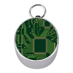 Technology Board Trace Digital Mini Silver Compasses by artworkshop