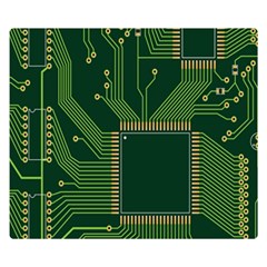 Technology Board Trace Digital Flano Blanket (small) by artworkshop