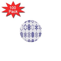 Various Types Of Snowflakes 1  Mini Buttons (100 Pack)  by artworkshop