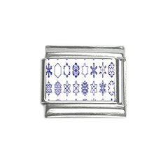 Various Types Of Snowflakes Italian Charm (9mm)