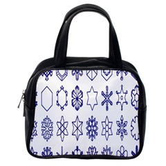 Various Types Of Snowflakes Classic Handbag (one Side) by artworkshop