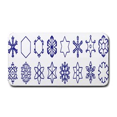 Various Types Of Snowflakes Medium Bar Mat by artworkshop