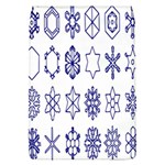 Various Types Of Snowflakes Removable Flap Cover (L) Front