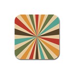 Vintage Abstract Background Rubber Square Coaster (4 pack) Front