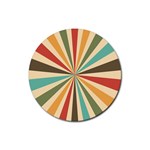 Vintage Abstract Background Rubber Coaster (Round) Front