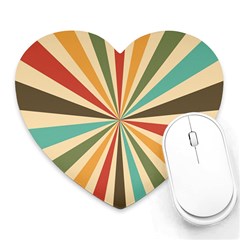 Vintage Abstract Background Heart Mousepad by artworkshop