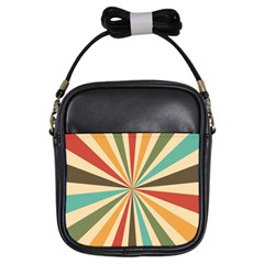 Vintage Abstract Background Girls Sling Bag