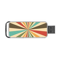 Vintage Abstract Background Portable Usb Flash (one Side) by artworkshop