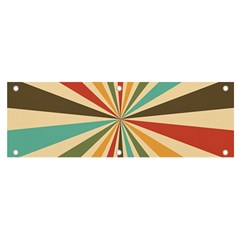 Vintage Abstract Background Banner And Sign 6  X 2  by artworkshop