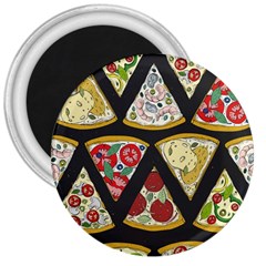 Vector-seamless-pattern-with-italian-pizza-top-view 3  Magnets