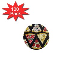 Vector-seamless-pattern-with-italian-pizza-top-view 1  Mini Magnets (100 pack) 