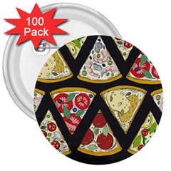 Vector-seamless-pattern-with-italian-pizza-top-view 3  Buttons (100 pack) 