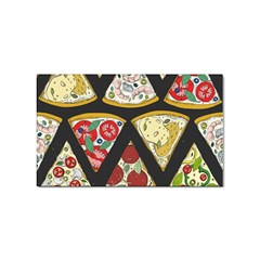 Vector-seamless-pattern-with-italian-pizza-top-view Sticker (rectangular) by Pakemis