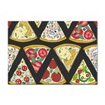 Vector-seamless-pattern-with-italian-pizza-top-view Sticker A4 (10 pack) Front