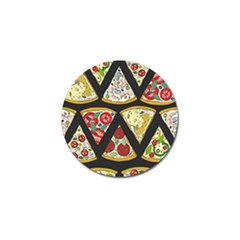 Vector-seamless-pattern-with-italian-pizza-top-view Golf Ball Marker