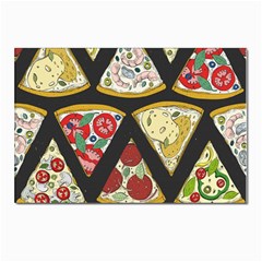 Vector-seamless-pattern-with-italian-pizza-top-view Postcard 4 x 6  (Pkg of 10)