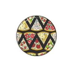 Vector-seamless-pattern-with-italian-pizza-top-view Hat Clip Ball Marker (4 pack)