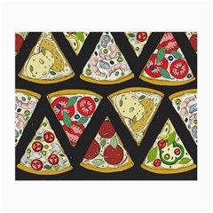 Vector-seamless-pattern-with-italian-pizza-top-view Small Glasses Cloth