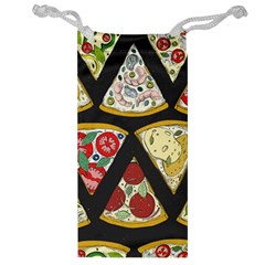 Vector-seamless-pattern-with-italian-pizza-top-view Jewelry Bag