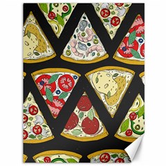 Vector-seamless-pattern-with-italian-pizza-top-view Canvas 36  X 48  by Pakemis