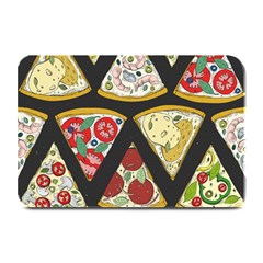 Vector-seamless-pattern-with-italian-pizza-top-view Plate Mats