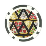 Vector-seamless-pattern-with-italian-pizza-top-view Poker Chip Card Guard Front