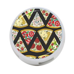 Vector-seamless-pattern-with-italian-pizza-top-view 4-port Usb Hub (one Side) by Pakemis