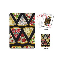 Vector-seamless-pattern-with-italian-pizza-top-view Playing Cards Single Design (mini) by Pakemis