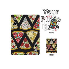 Vector-seamless-pattern-with-italian-pizza-top-view Playing Cards 54 Designs (Mini)