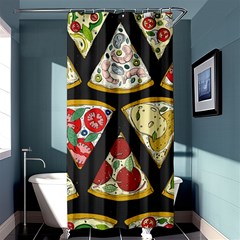 Vector-seamless-pattern-with-italian-pizza-top-view Shower Curtain 36  x 72  (Stall) 