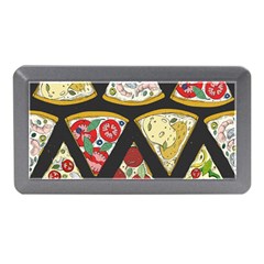 Vector-seamless-pattern-with-italian-pizza-top-view Memory Card Reader (mini) by Pakemis