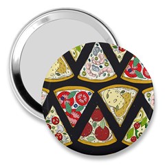 Vector-seamless-pattern-with-italian-pizza-top-view 3  Handbag Mirrors