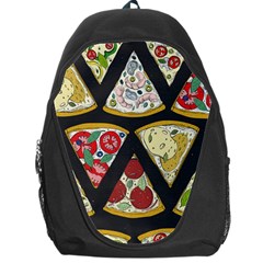 Vector-seamless-pattern-with-italian-pizza-top-view Backpack Bag