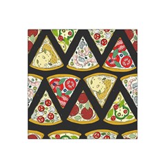 Vector-seamless-pattern-with-italian-pizza-top-view Satin Bandana Scarf 22  x 22 