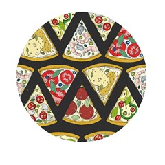 Vector-seamless-pattern-with-italian-pizza-top-view Mini Round Pill Box