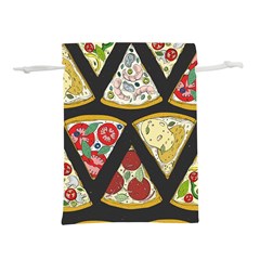 Vector-seamless-pattern-with-italian-pizza-top-view Lightweight Drawstring Pouch (S)