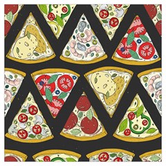 Vector-seamless-pattern-with-italian-pizza-top-view Lightweight Scarf 