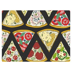 Vector-seamless-pattern-with-italian-pizza-top-view Double Sided Flano Blanket (Extra Small)