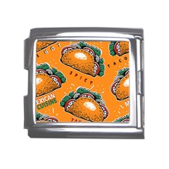 Seamless Pattern With Taco Mega Link Italian Charm (18mm) by Pakemis