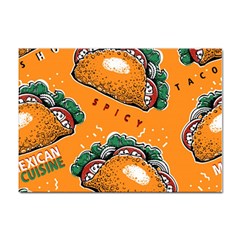 Seamless Pattern With Taco Sticker A4 (100 Pack) by Pakemis