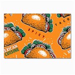 Seamless pattern with taco Postcard 4 x 6  (Pkg of 10) Front