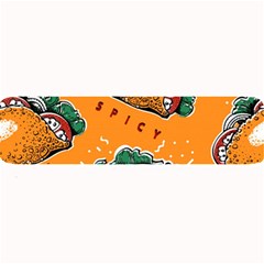 Seamless Pattern With Taco Large Bar Mat by Pakemis