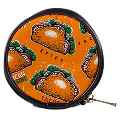 Seamless pattern with taco Mini Makeup Bag