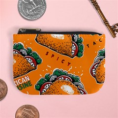 Seamless Pattern With Taco Mini Coin Purse by Pakemis