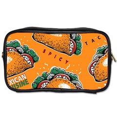 Seamless Pattern With Taco Toiletries Bag (one Side) by Pakemis