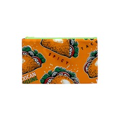 Seamless Pattern With Taco Cosmetic Bag (xs) by Pakemis