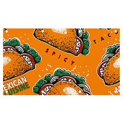 Seamless Pattern With Taco Banner And Sign 7  X 4  by Pakemis