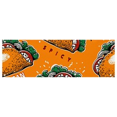 Seamless pattern with taco Banner and Sign 9  x 3 