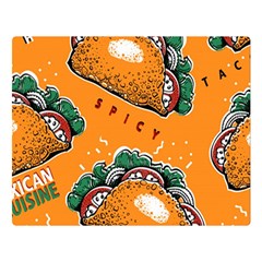 Seamless pattern with taco Flano Blanket (Large)