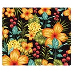 Fabulous colorful floral seamless Double Sided Flano Blanket (Small) 50 x40  Blanket Front